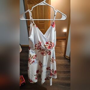 SHEIN White Floral Dress